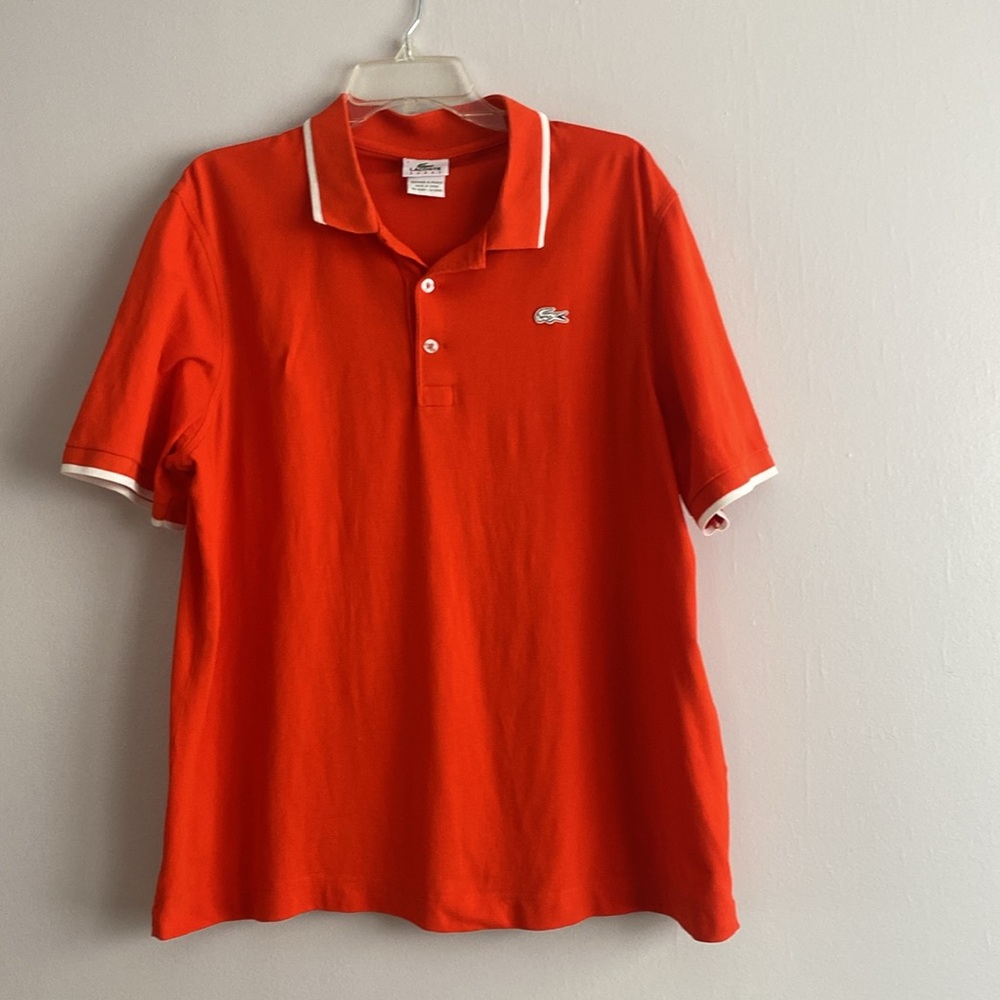 Orange Lacoste T-shirt size 7